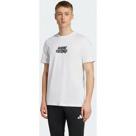 adidas Fußball Tango Geschichte Grafik T-Shirt weiß S
