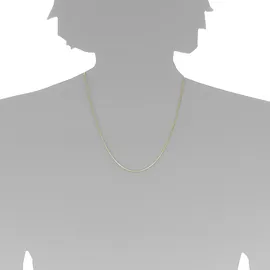 Ostsee-Schmuck Kette Schlange 0,8 mm Gold 333