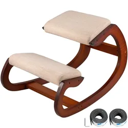 VEVOR Ergonomischer Hocker Verstellbarer Hocker Ergonomische Kissen Komfortabler Home Schreibtisch Formung und Stressabbau Ergonomischer Sessel Knie Hocker (Pekannüsse)