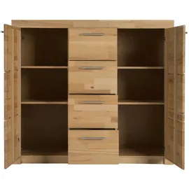 vogl möbelfabrik »Toronto« in 2 Breiten, teilmassiv, Höhe 115 cm, Made in Germany