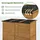 M MCombo Gartenschrank Geräteschuppen 73 x 144 x 185 cm Natur