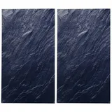 Excellent Houseware Herdabdeckplatte 52 x 30 cm marineblau