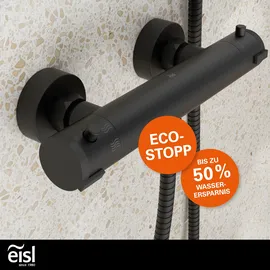 Eisl CLAUDIO Duscharmatur Duschthermostat schwarz für 1 Verbraucher Messing CLT168ACRBL