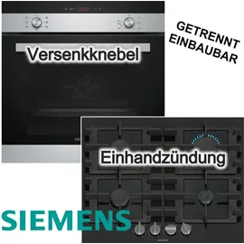 Siemens Backofenset 3D Heißluft Schnellaufheizung + Gaskochfeld