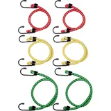 Connex Gepäckspanner DY270676 mit Haken in 3 Größen von 60-100 cm, reflektierend 6 Stück