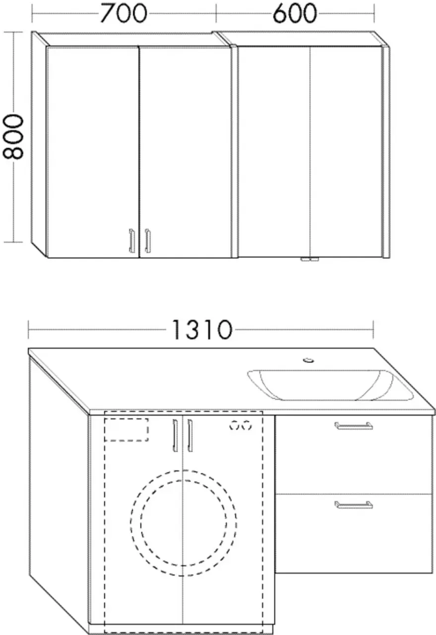 Burgbad Set Sys30 PG3 Diago Grau Matt/Weiß Velvet, SFHO132F3356C0037 SFHO132F3356C0037
