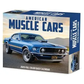 Willow Creek Press American Muscle Cars 2026 Box Calendar