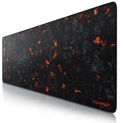 Titanwolf Gaming Mauspad, XXXL Speed Mousepad 1200 x 400 mm, Geschwindigkeit & Präzision, Lava