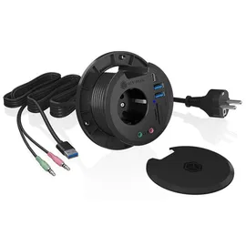 Icy Box IB-HUB1430-CR, USB 3.2 Gen 1 Multiport Tisch Hub
