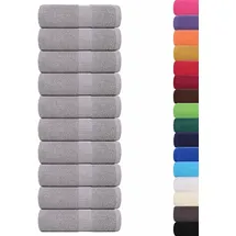 vidaXL Waschhandtücher 10 Stk. Grau 30x30 cm 100% Baumwolle