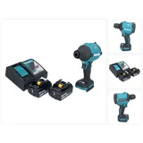 Makita DAS 180 RG Akku Gebläse 18 V Brushless + 2x Akku 6,0 Ah + Ladegerät