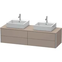 Duravit XSquare Waschtischunterschrank, 4 Schubkästen, beidseitig, Basalt Matt