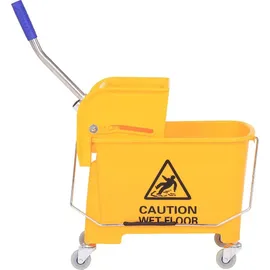 Homcom Reinigungswagen 20 Liter Gelb