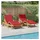 vidaXL Sonnenliege 200 x 67 x 84 cm Rot