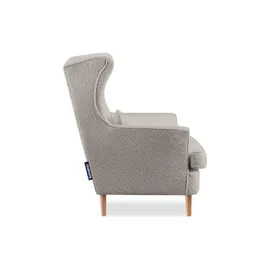 Konsimo Ohrensessel Stralis Textil 82 x 108 x 80 cm Beige