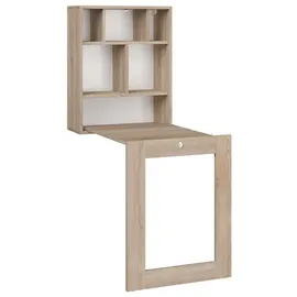 BIM Furniture Klappbarer Wandhängeschreibtisch TILT sonoma eiche
