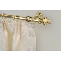 GARESA »ANDREA« Ø 20 mm 1 läufig-läufig Wunschmaßlänge Vorhanggarnitur, verlängerbar, Endknopf Profil groß, mit Ringen