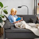 Steinhauer Stehlampe Platu 3351ZW – schwarze Leselampe mit einstellbarem Licht