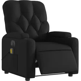vidaXL Massagesessel Elektrisch Kunstleder 142 x 75 x 100 cm Schwarz