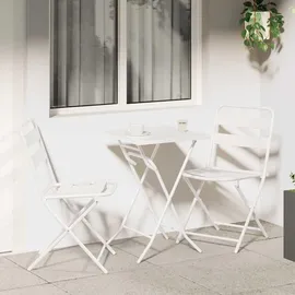 vidaXL Bistroset 3-tlg. Weiß