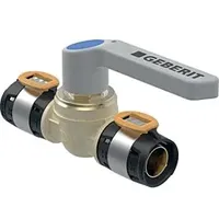 Geberit FlowFit Kugelhahn 619857001 Ø 75 mm, mit Betätigungshebel