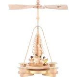 Erzgebirgische Volkskunst Richard Glässer GmbH Weihnachtspyramide Erzgebirge Richard Glässer Seiffen Pyramide Engel Natur, 16625