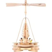 Erzgebirgische Volkskunst Richard Glässer GmbH Weihnachtspyramide Erzgebirge Richard Glässer Seiffen Pyramide Engel Natur, 16625