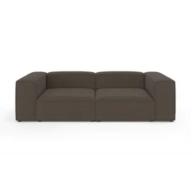OTTO home Big-Sofa OTTO HOME "XL HAILY Modularsofa extra tief, Sitztiefe 100 cm", braun, B:260cm H:72cm T:130cm, 100% Polyester, Sofas, Big-Sofa, als Modul oder separat verwendbar, für individuelle Zusammenstellung