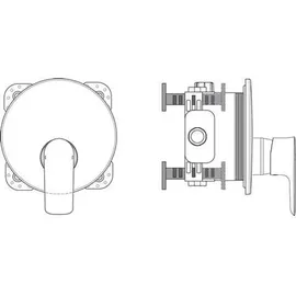 Ideal Standard Connect Air Duscharmatur Unterputz für 1 Verbraucher Chrom A7034AA