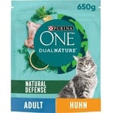 Purina One Dual Nature Adult Huhn mit Spirulina 650 g