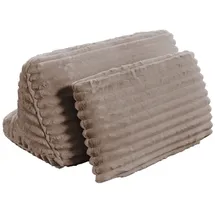 KAWOLA Rückenkissen WIOLO SOFT Weicher Breitcord taupe