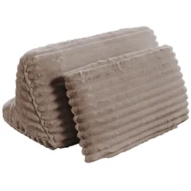 KAWOLA Rückenkissen WIOLO SOFT Weicher Breitcord taupe