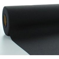 Sovie HORECA Tischdeckenrolle Schwarz aus Linclass® Airlaid 120 cm x 25 m, 4x1 Stück, Schwarz