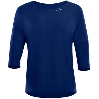 Winshape Damen Functional Light and Soft 3⁄4-arm Top Dt111ls Yoga-Shirt, Dark-Blue, L