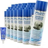 24x BREMSENREINIGER 500ml TEILEREINIGER SPRÜHDOSE ENTFETTER + ATE Plastilube 75ml