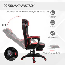 Vinsetto DE921-237RD Gaming Chair schwarz/rot
