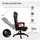 Vinsetto DE921-237RD Gaming Chair schwarz/rot