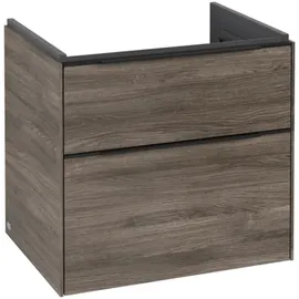 Villeroy & Boch Waschbeckenunterschrank 2 Auszüge 62,2 x 57,9 x 47,8 cm Braun