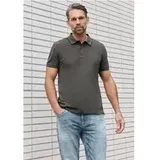 STREET ONE Basic Piqué Poloshirt mit Kontrastdetail - Grau