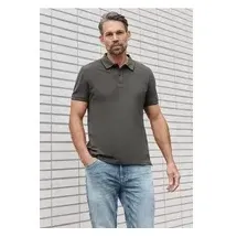 STREET ONE Basic Piqué Poloshirt mit Kontrastdetail - Grau