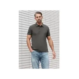 STREET ONE Basic Piqué Poloshirt mit Kontrastdetail - Grau