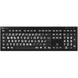 LogicKeyboard LKB-LPWB-BJPU-DE schwarz/weiß