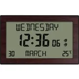 Lcd-wanduhr Mit Ewigem Kalender Für Moderne Wohnungen, Anzeige Von Wochentag Und Monat, Multifunktionsuhr 20,1 √ó 12,4 Cm