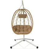 hjh living Hängematte, COCOVA - Outdoor Stuhl Weiß/Beige