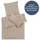 Blumtal Bettwäsche unifarben Taupe 135 x 200 cm + 40 x 80 cm