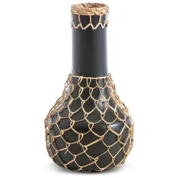 Vase Bamboo 28 cm Eisen Schwarz