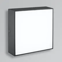 CMD Wandleuchte LED Aluminium 24 x 24 cm 10 W 3000 K 898 lm anthrazit