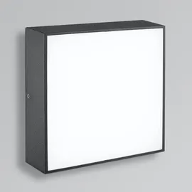 CMD Wandleuchte LED Aluminium 24 x 24 cm 10 W 3000 K 898 lm anthrazit