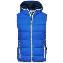 Damenweste maritim JN1075, nautic-blau/weiß, Größe L - blau - L