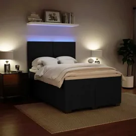 vidaXL Boxspringbett 140 x 200 cm Schwarz
